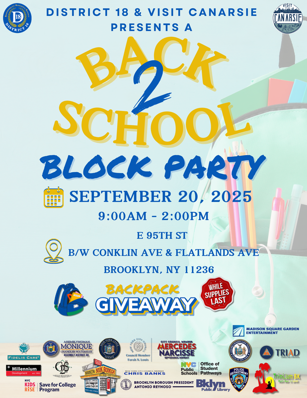 back 2 school block party
