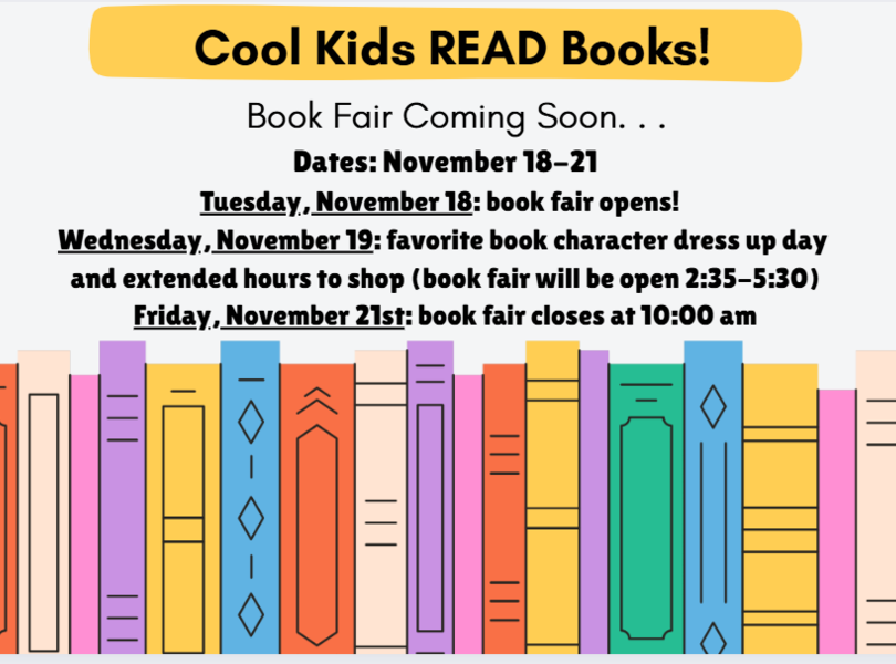 Southmont Book Fair coming soon! Dates are November 18-21.