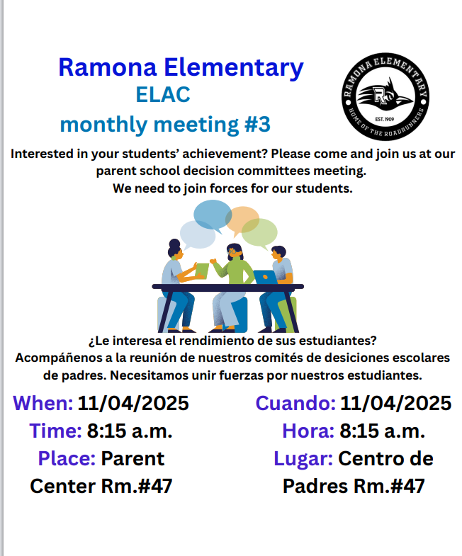 ELAC Meeting Bilingual