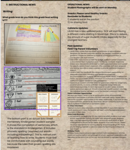 Parent News THis week 10/22