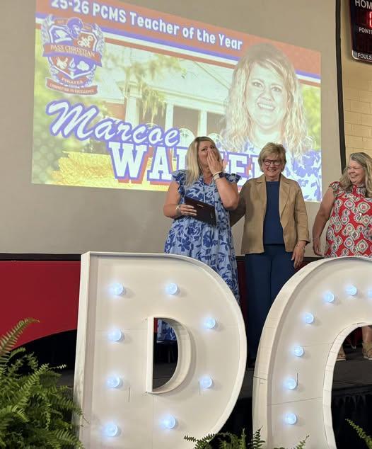 Congratulations to the PCMS teacher of the year, Ms. Marcoe Walker!