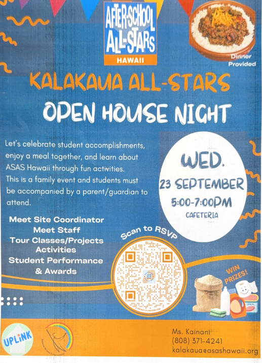 After School All-Stars Open House Night RSVP Featured Photo