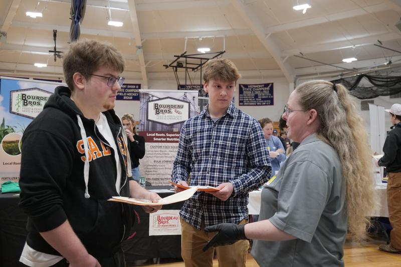 MVU students at the Apprenticeship fair