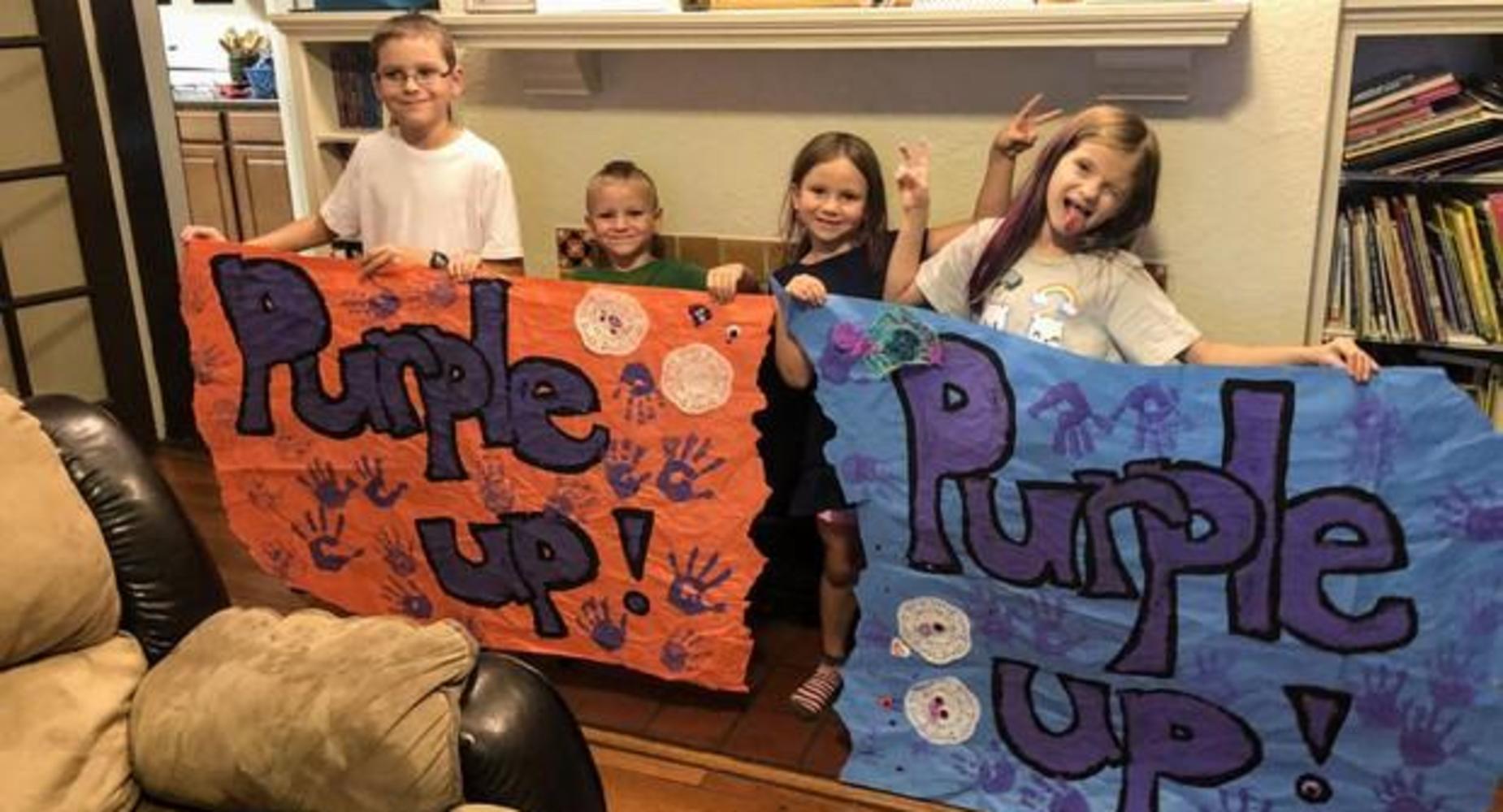 purple up