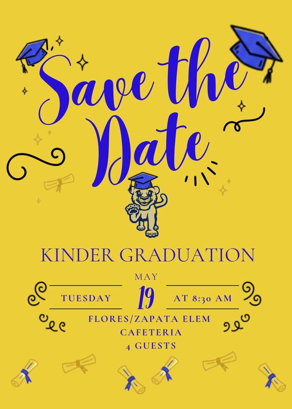Kinder Graduation Save the Date Flyer
