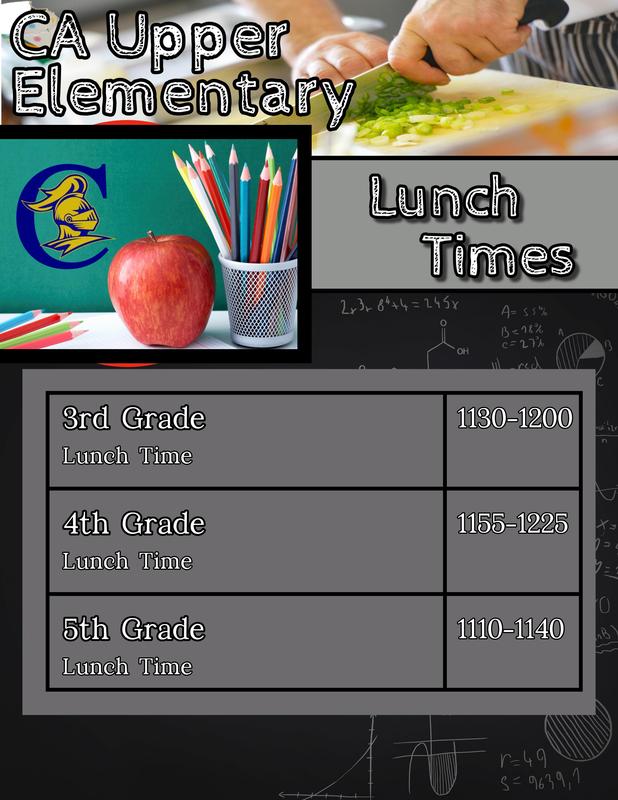 lunch time upper elementary