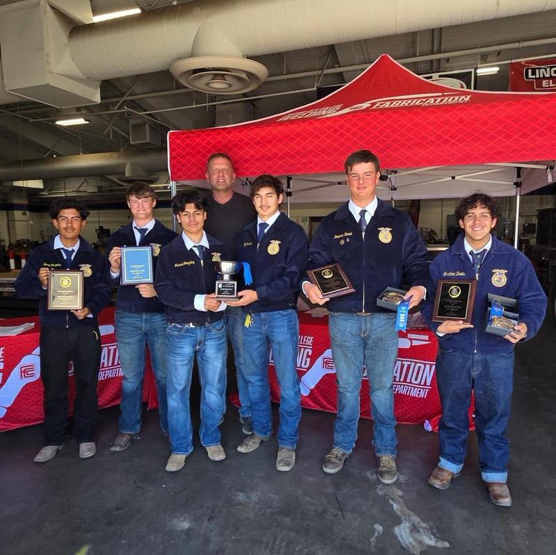 Monache FFA Team posing with their Awards