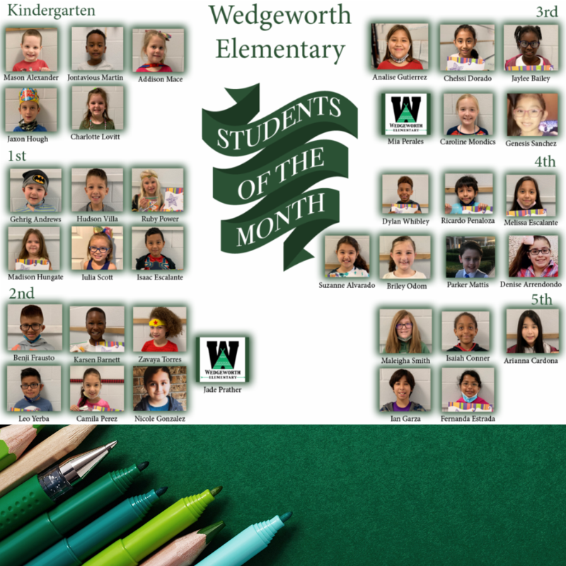 collage of 34 students