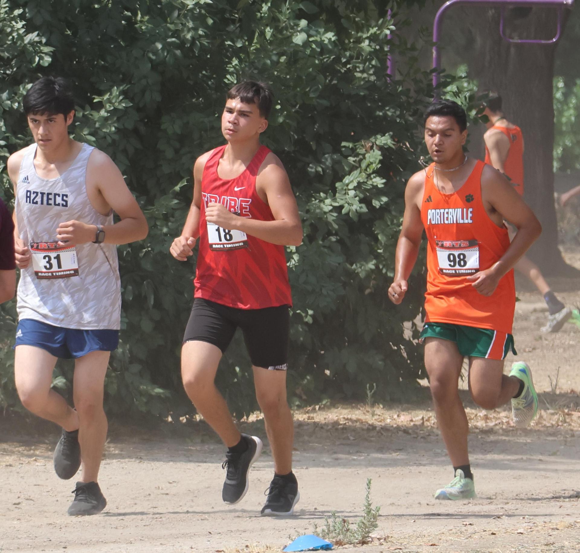 cross country runners in action at woodward park
