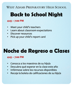Back to School Night