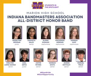 promo graphic - IBA all-district honor band 2025
