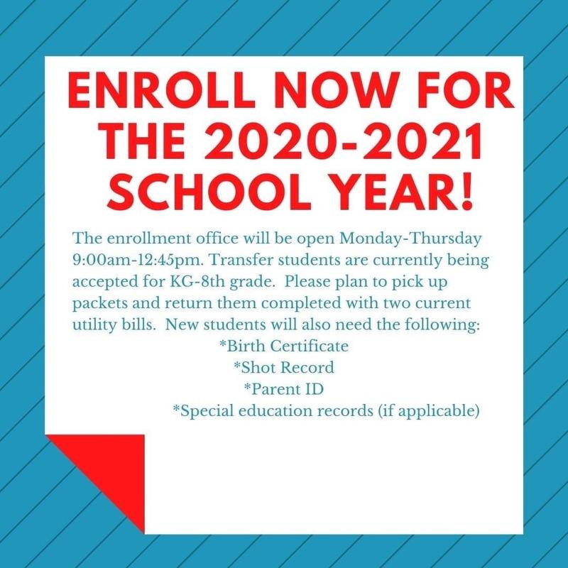 Now Enrolling for the 20/21 School Year!!!!