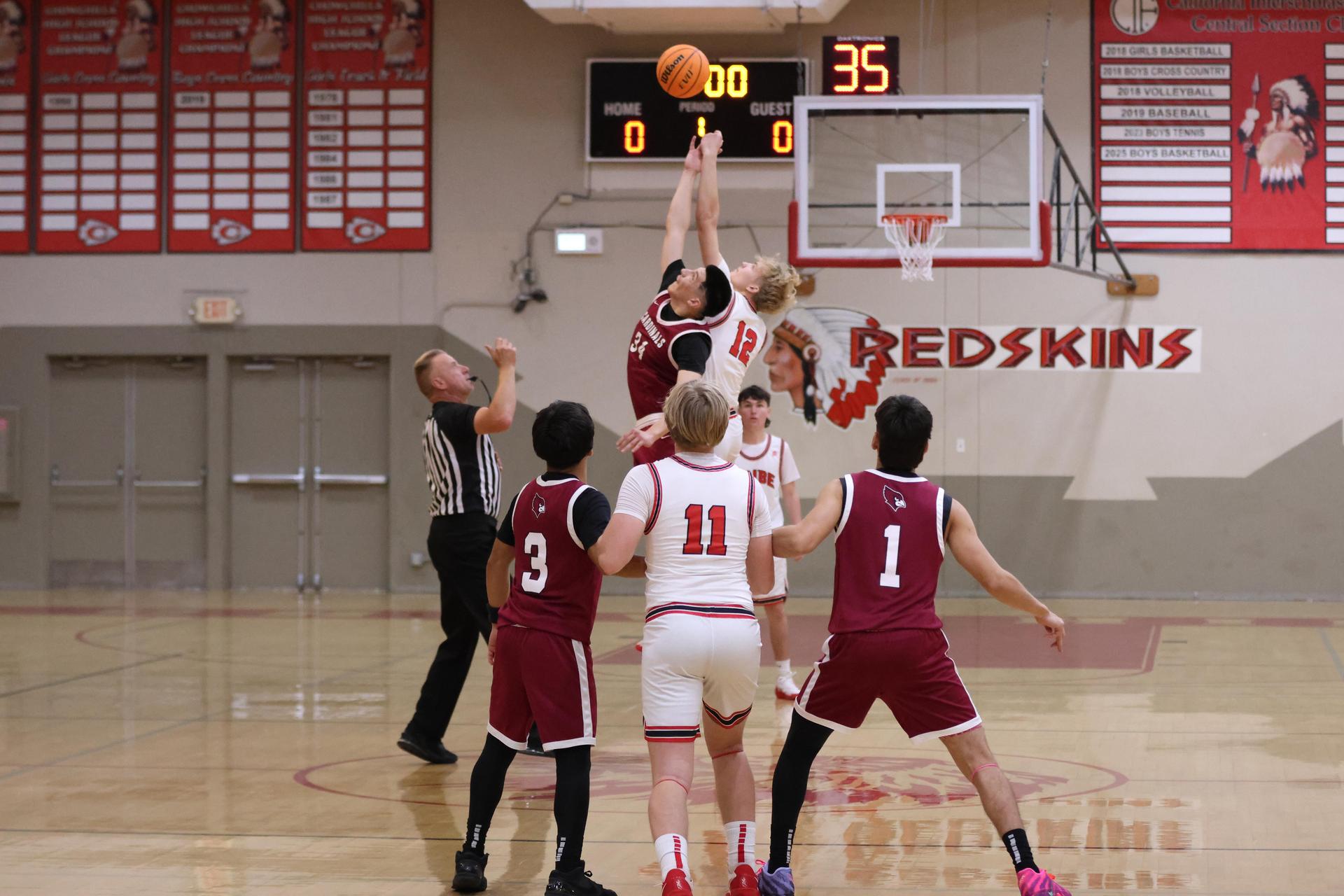 Varsity Boys Basketball playing vs. Orosi 1