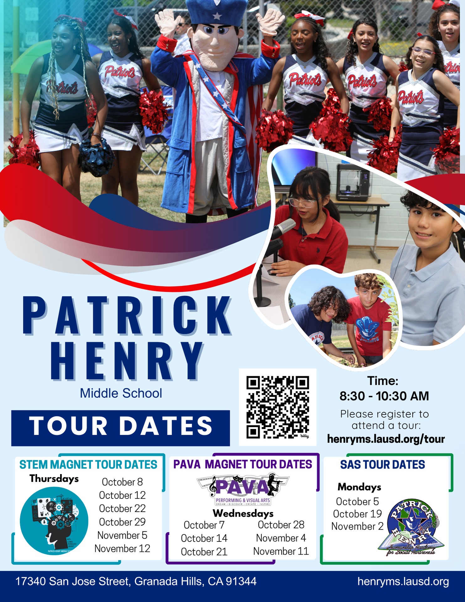 PHMS 2026 tour dates and information