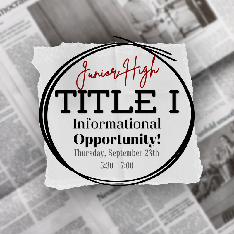 Title I Parent Informational Opportunity Featured Photo