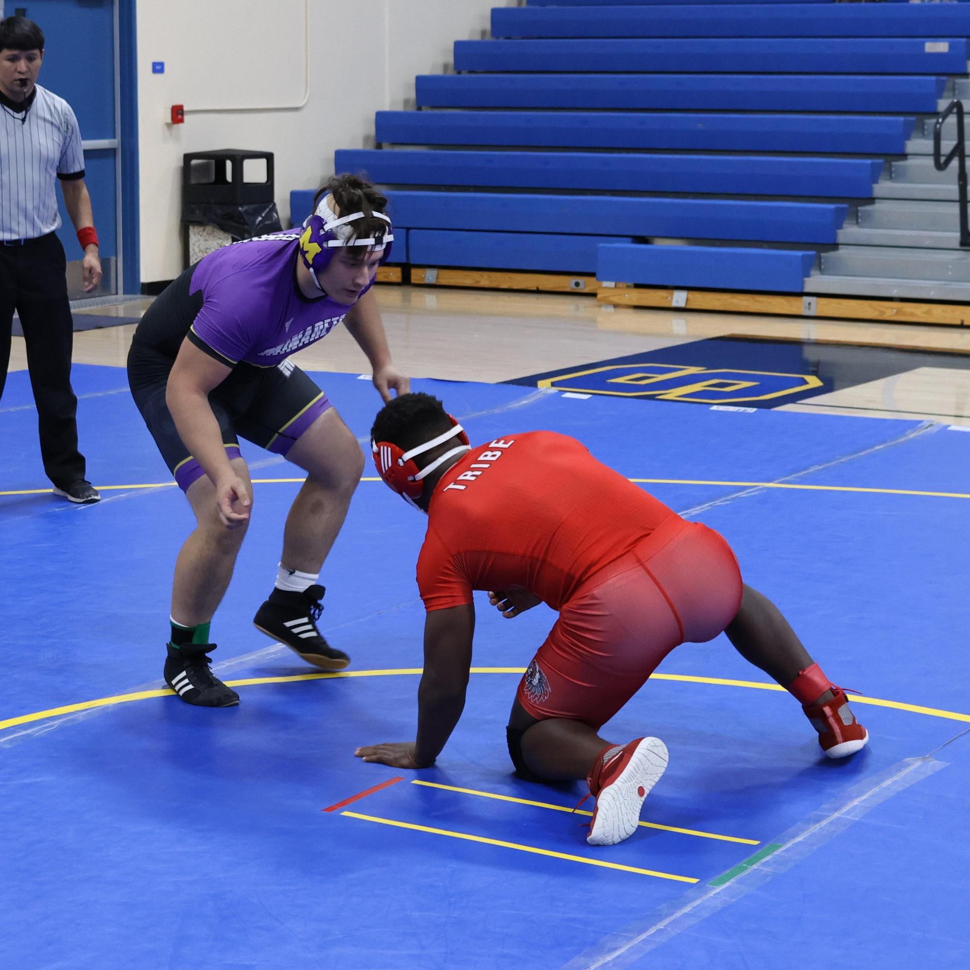 wrestlers in action at parlier