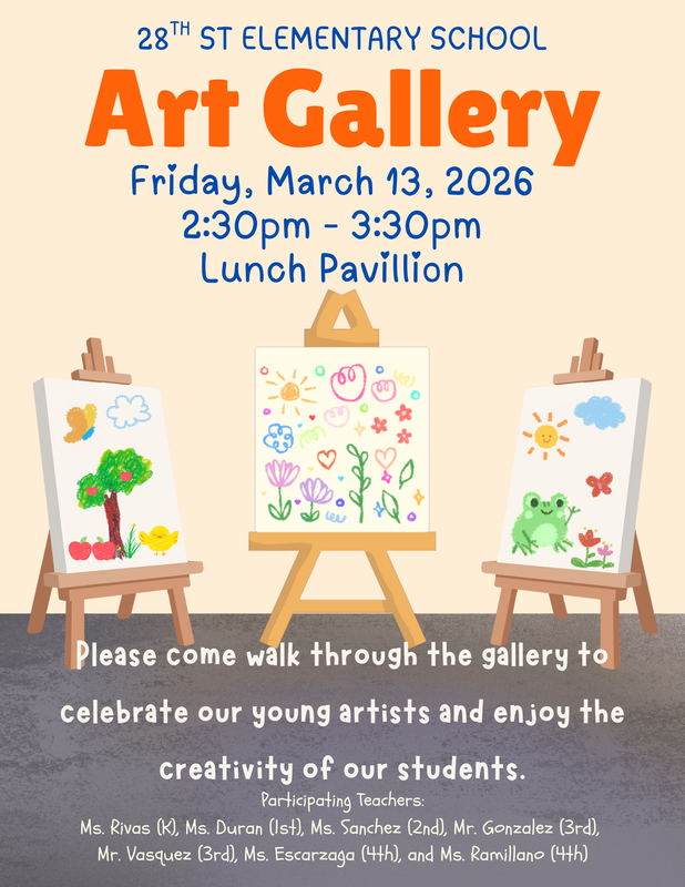 Art Gallery at 28th St. Elementary
