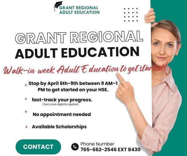 promo graphic - GRAE walk-in week April 2026