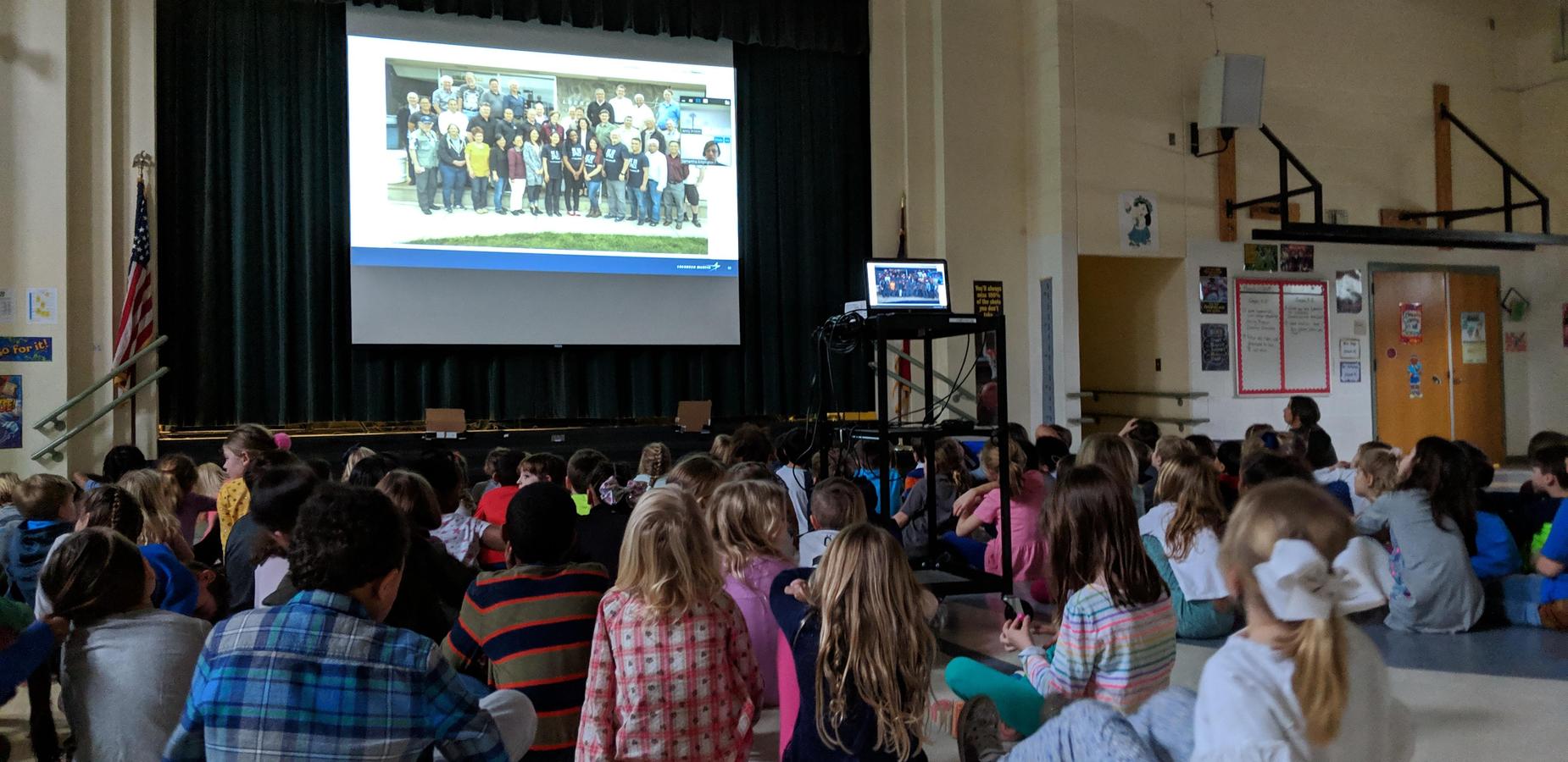 First Grade video conference