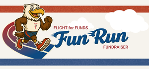 Sunny the Eagle with Fun Run announcement