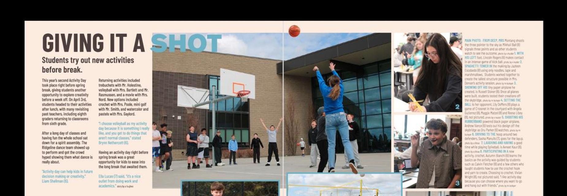 Yearbook spread