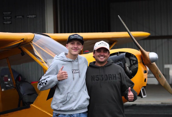 Advanced Aviation Student, Preston Volk, flew solo on his 16th birthday, November 14th!