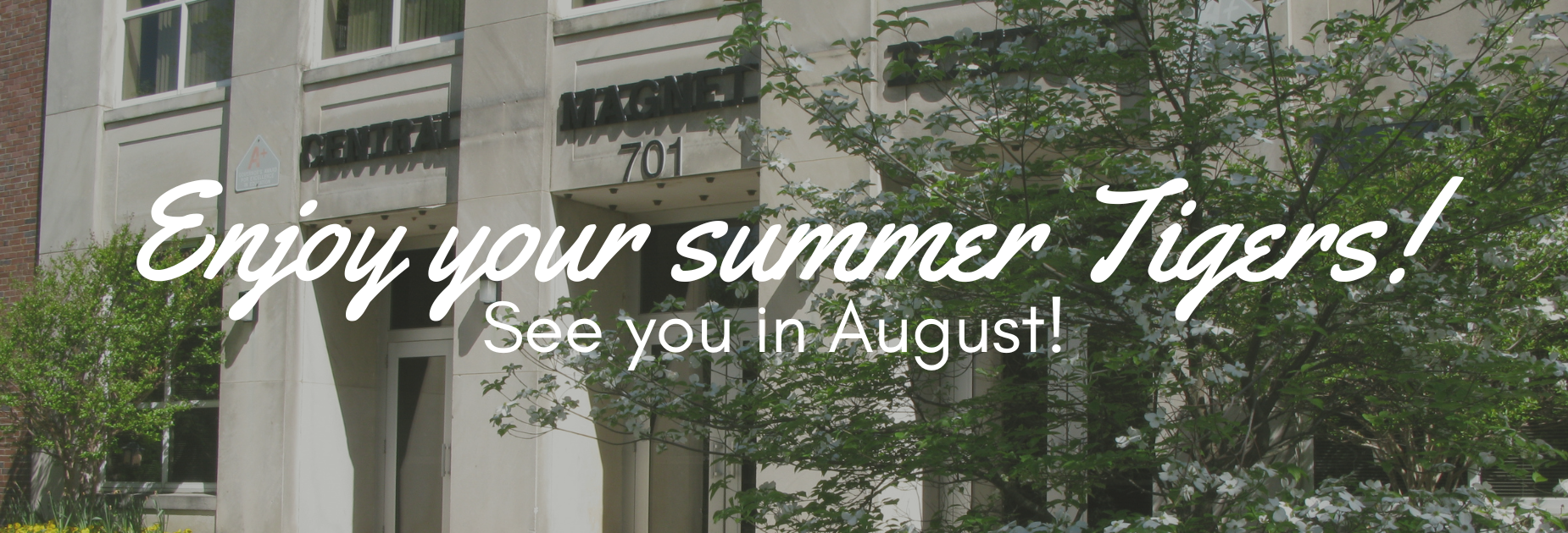 Decorative image that says "Enjoy your summer!"