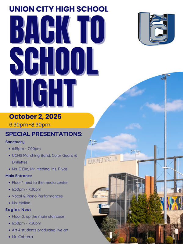 Union City High School Back To School Night Flyer