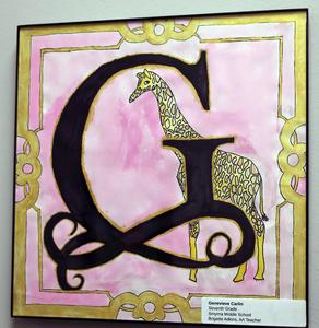 Student artwork on display