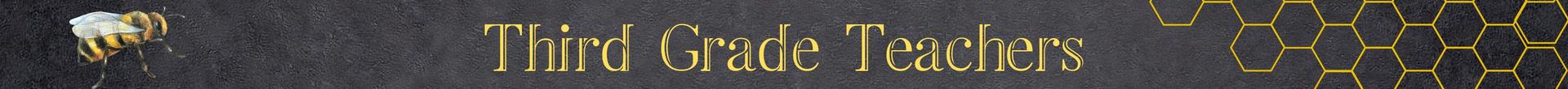 Website header for third grade teacher