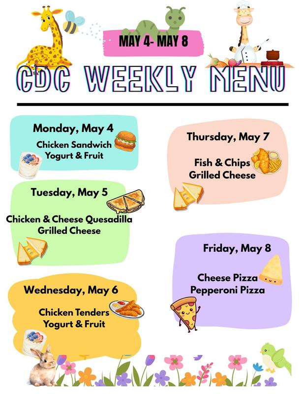 CDC Lunch Menu