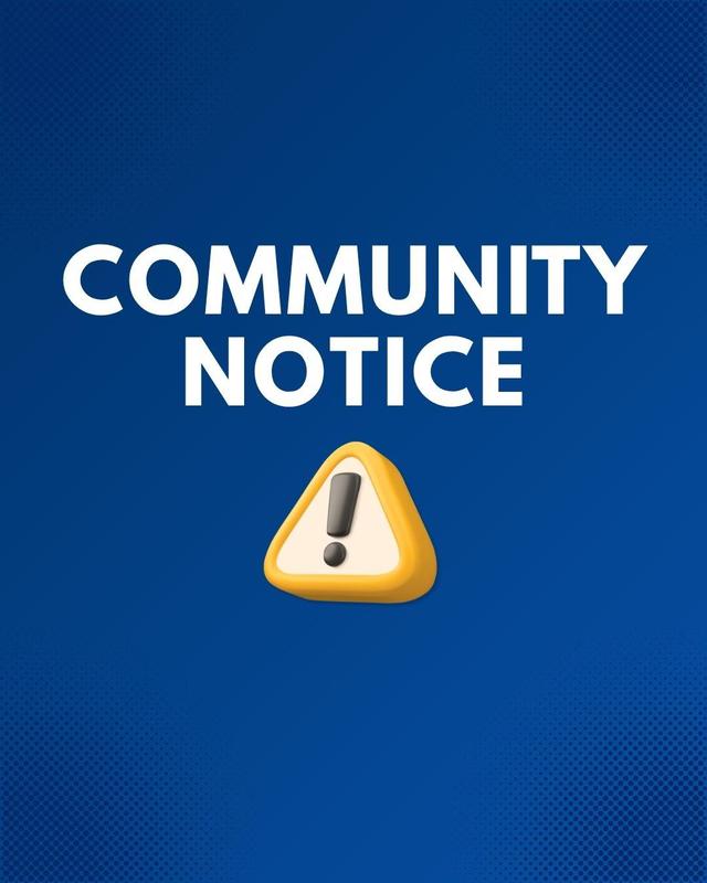 Community Notice graphic