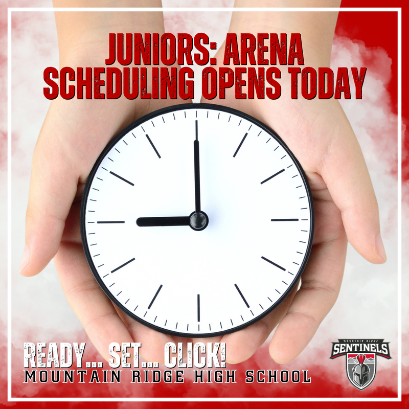 Arena Scheduling for Class of 2027 opens today