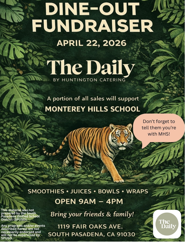 MHS Dine Out Fundraiser - Wed. Apr. 22 Featured Photo