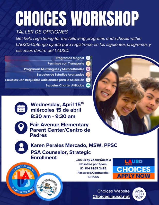 CHOICES Workshop Flyer_Bilingual