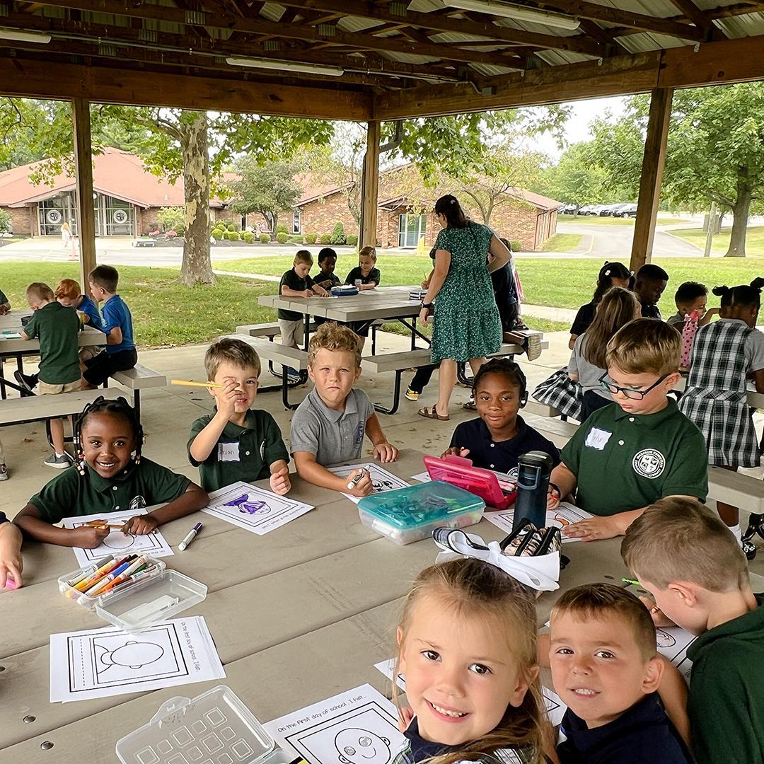 Students outside