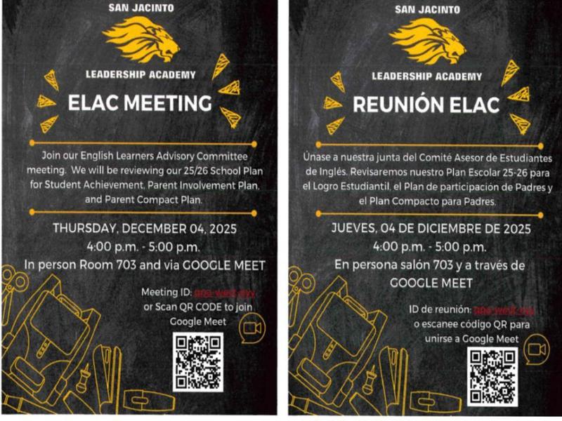 ELAC meeting 4