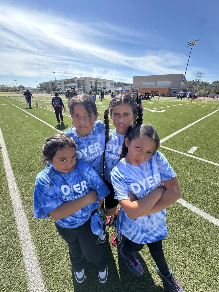 Flag Football students posing