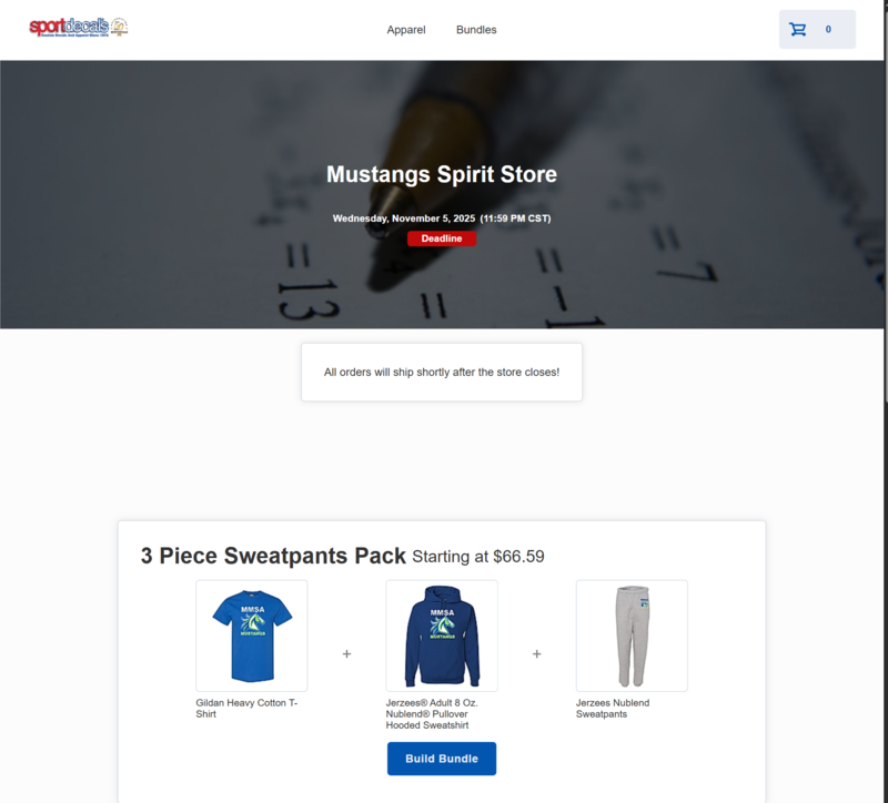 We’re excited to share that MMSA has partnered with a company to create a brand-new selection of Spirit Wear for our students and families!