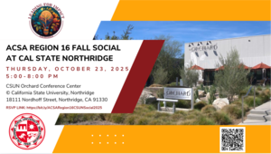 ACSA Region 16 Fall Social Flier
