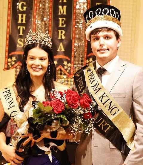 Marquette Catholic 2026 Prom King and Queen Sam Rea and Addie Bryson