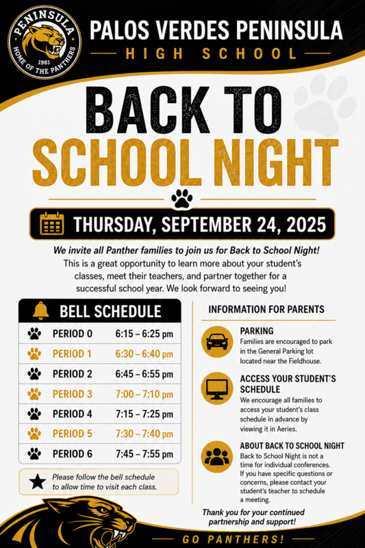 PARENTS COME TO SCHOOL SEP. 24! Thumbnail Image