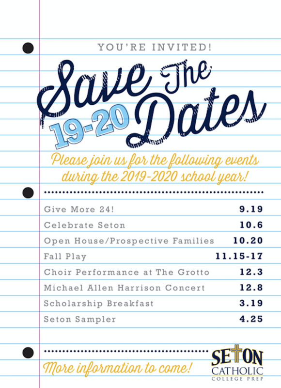 Save the Dates for 2019-2020 Featured Photo