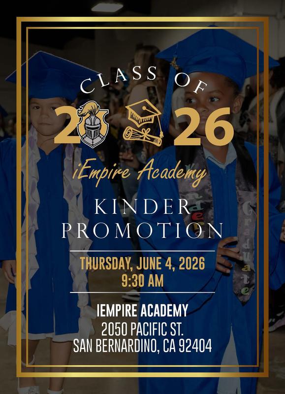Kinder Promotion Ceremony flyer with details