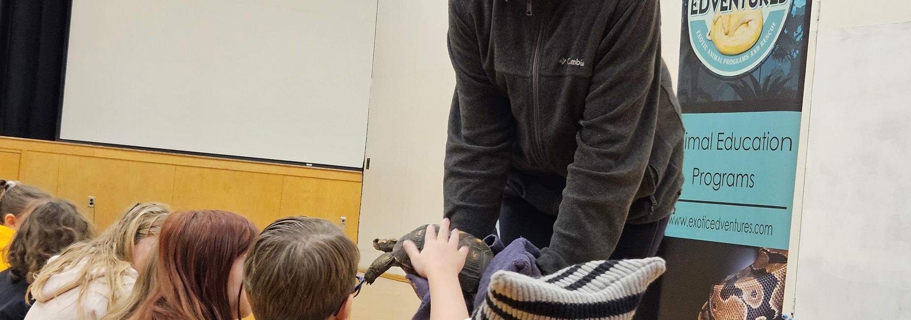 Exotic Adventures presented a wide variety of animal friends to our children.