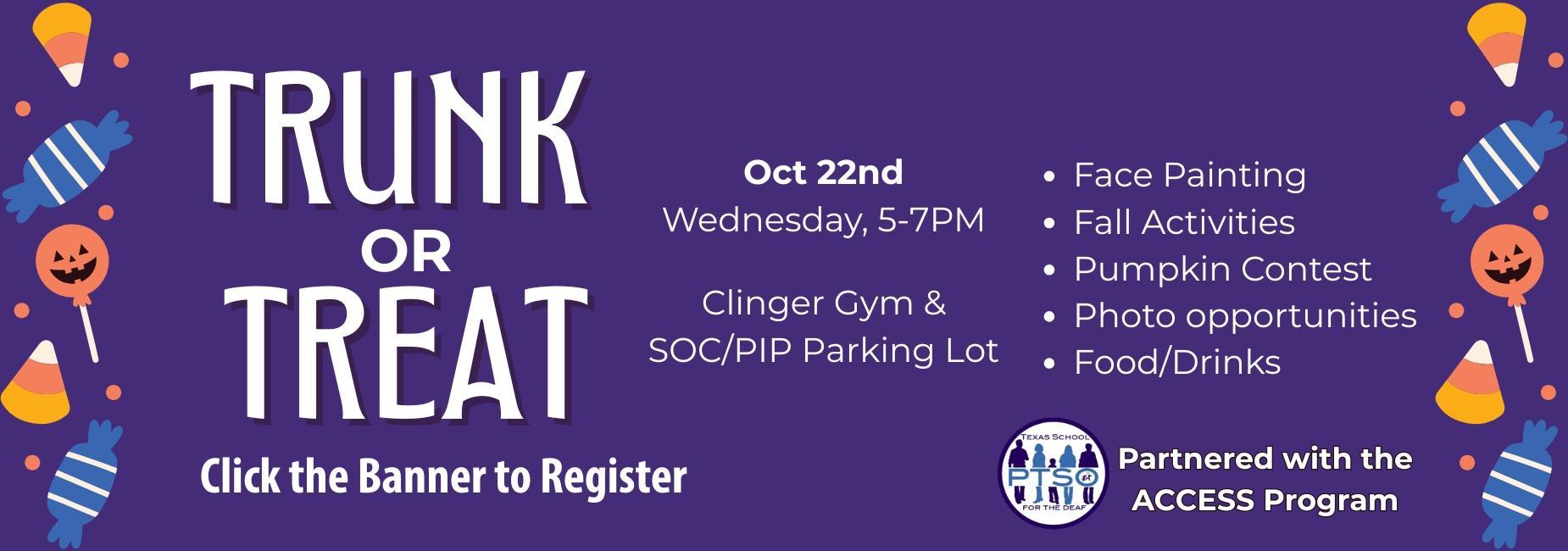 Trunk or Treat October 22