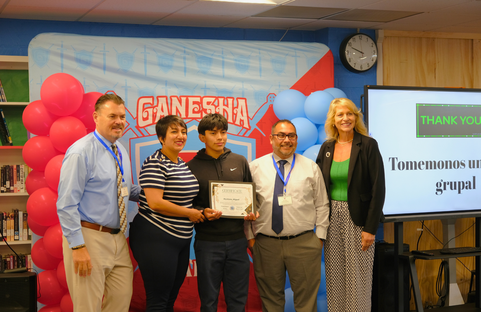 Ganesha High Celebrates 17 English Proficiency Achievers