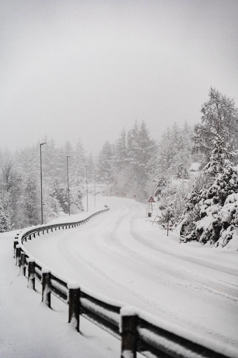 snowy road