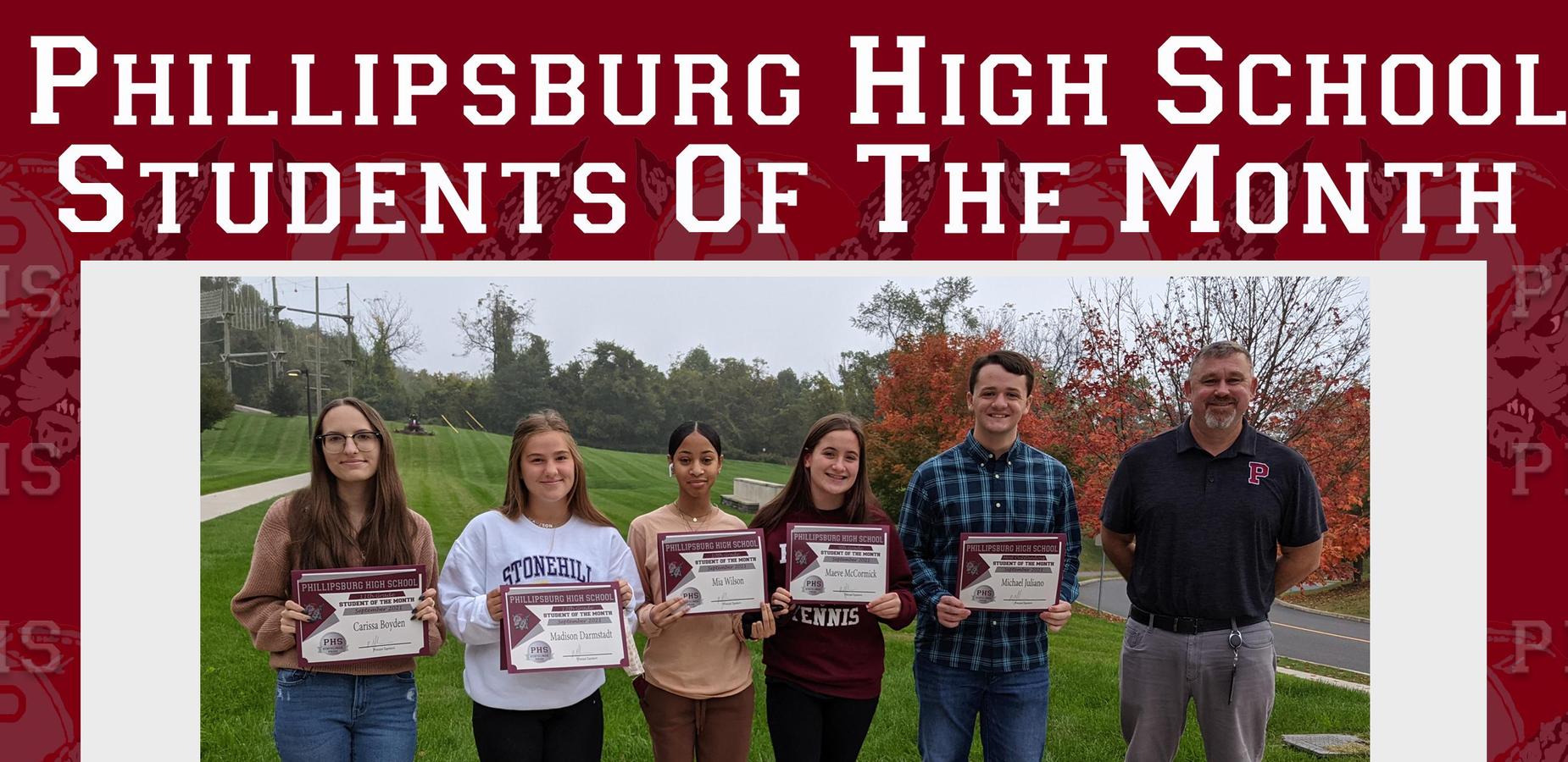 September, 2021 Students of the Month