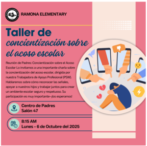 Bullying Parent Workshop Spanish